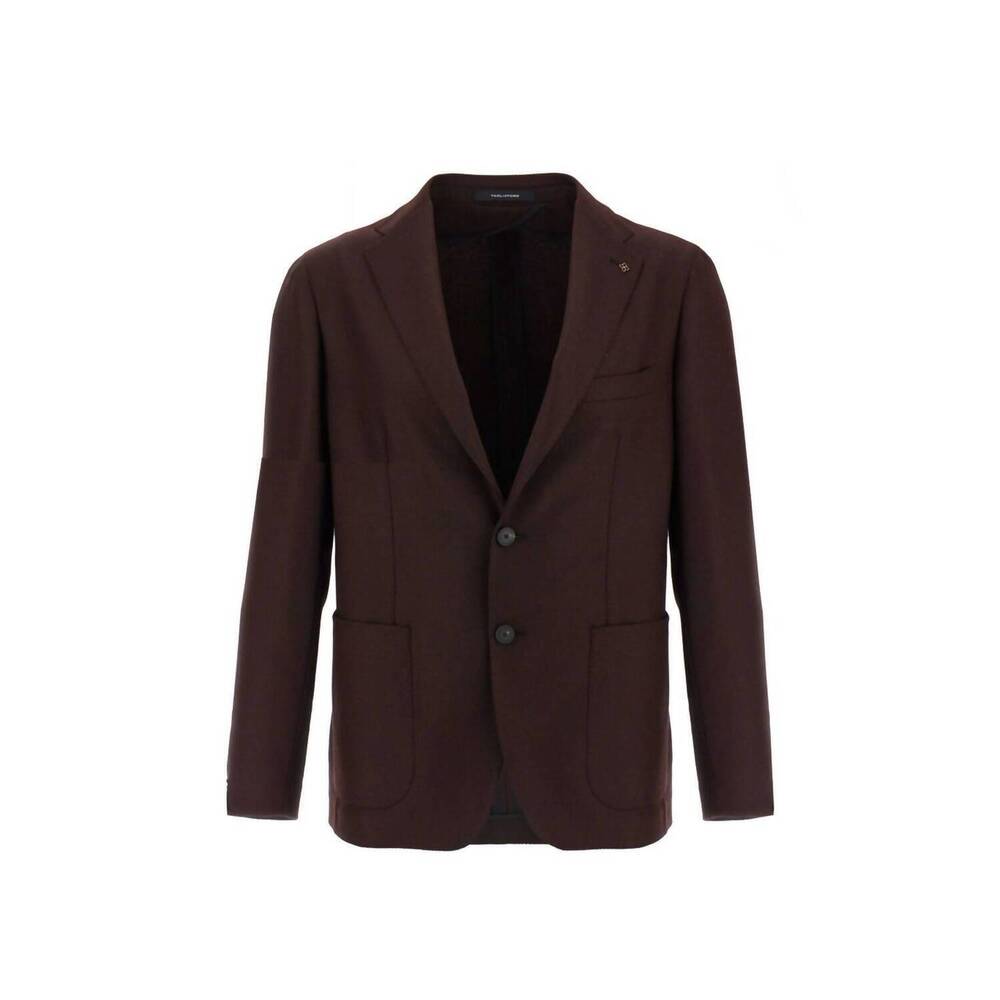 NEW TAGLIATORE men's hopsack blazer in bordeaux